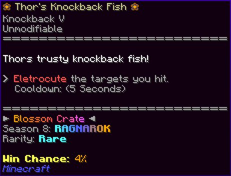 ❀ Thor's Knockback Fish ❀