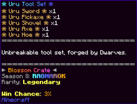 ❀ Uru Tool Set ❀