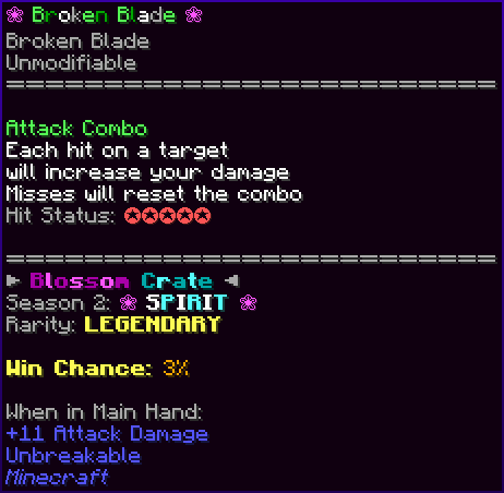 ❀ Broken Blade ❀