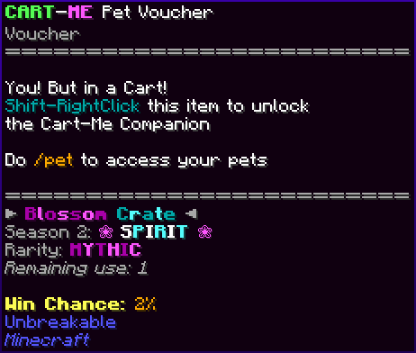 CART-ME Pet Voucher