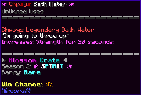 ❀ Chpsys Bath Water ❀