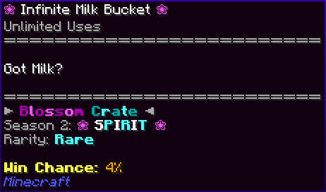 ❀ Infinite Milk Bucket ❀