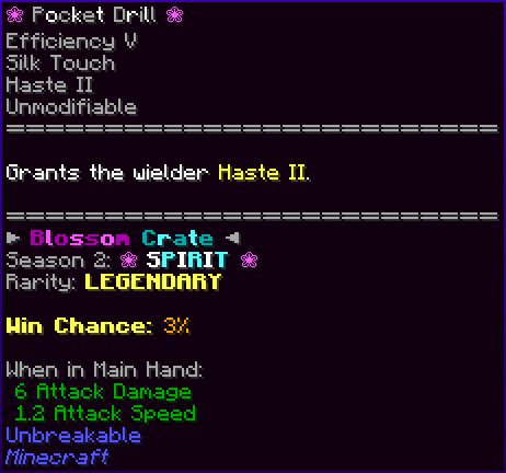 ❀ Pocket Drill ❀