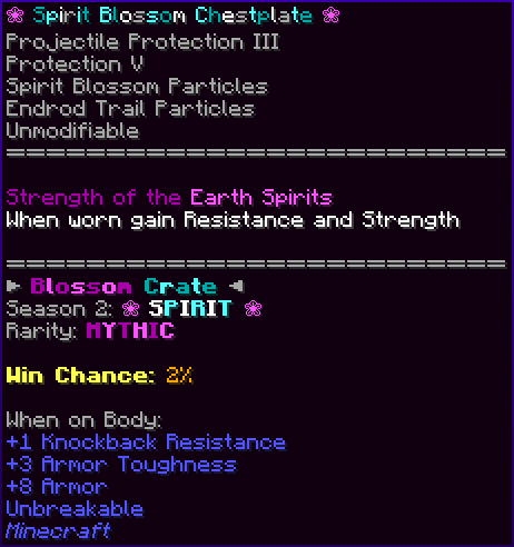 ❀ Spirit Blossom Chestplate ❀