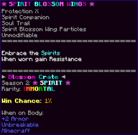 ❀ SPIRIT BLOSSOM WINGS ❀